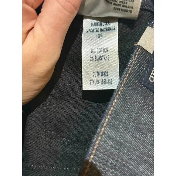 Citizens of Humanity Dark Wash Skinny  Slim Straight Jeans Size 28 Dark Blue - Picture 8 of 10